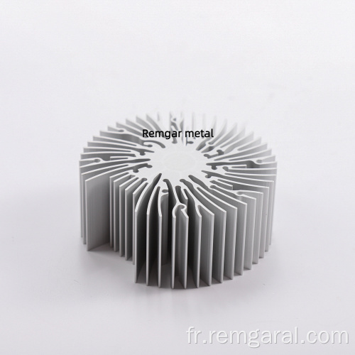 Extrusion de dissipateur de chaleur en aluminium à LED ronde zhaga